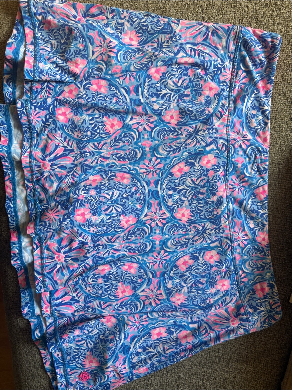 Lilly Pulitzer Bright  Luxletic Sports Skirt with Gold Logo